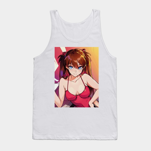 Asuka Langley Tank Top by mindworldz